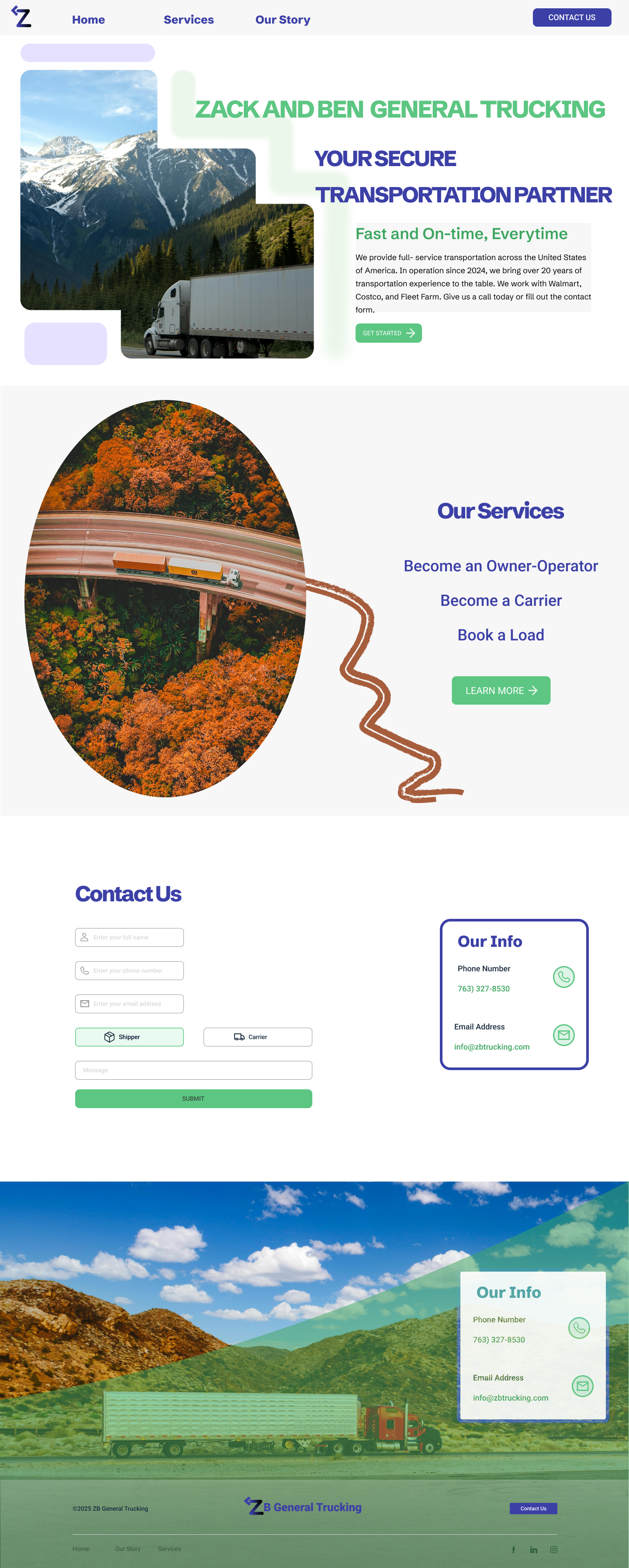 Landing Page mockup